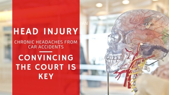 Head injuries from car accidents and chronic headaches
