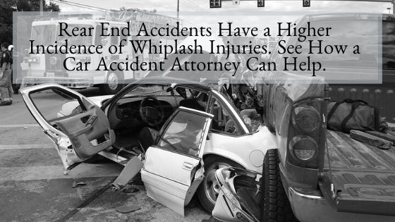 Rear End Accidents Have a Higher Incidence of Whiplash Injuries