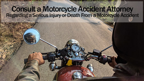 Consult a Motorcycle Attorney