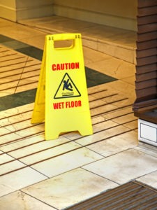 Wet floor