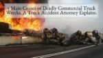 5 Main Causes of Deadly Commercial Truck Wrecks