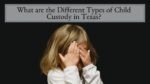 What are the Different Types of Child Custody in Texas