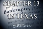 Dallas TX chapter 13 bankruptcy lawyer