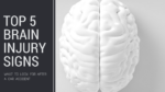 What are the signs of brain injury?