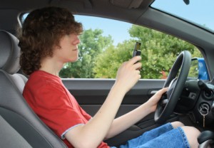 Teen Driver Distracted by Texts